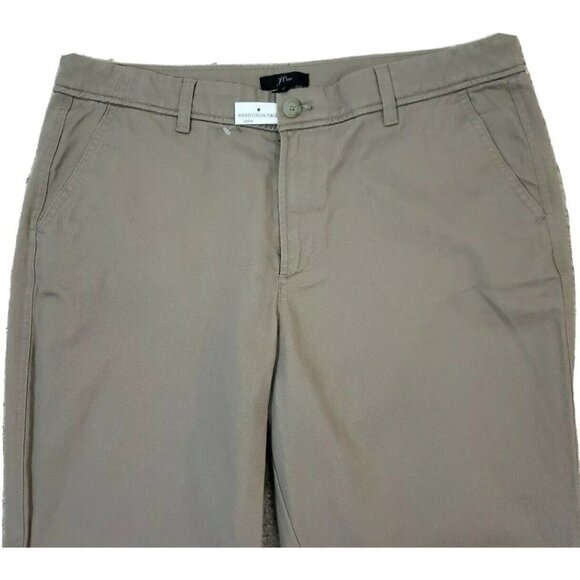 J. Crew~ Woman Size 12~ Gray/Green Ankle Casual Nordstrom Pants 100% Cotton NWOT - Picture 8 of 12